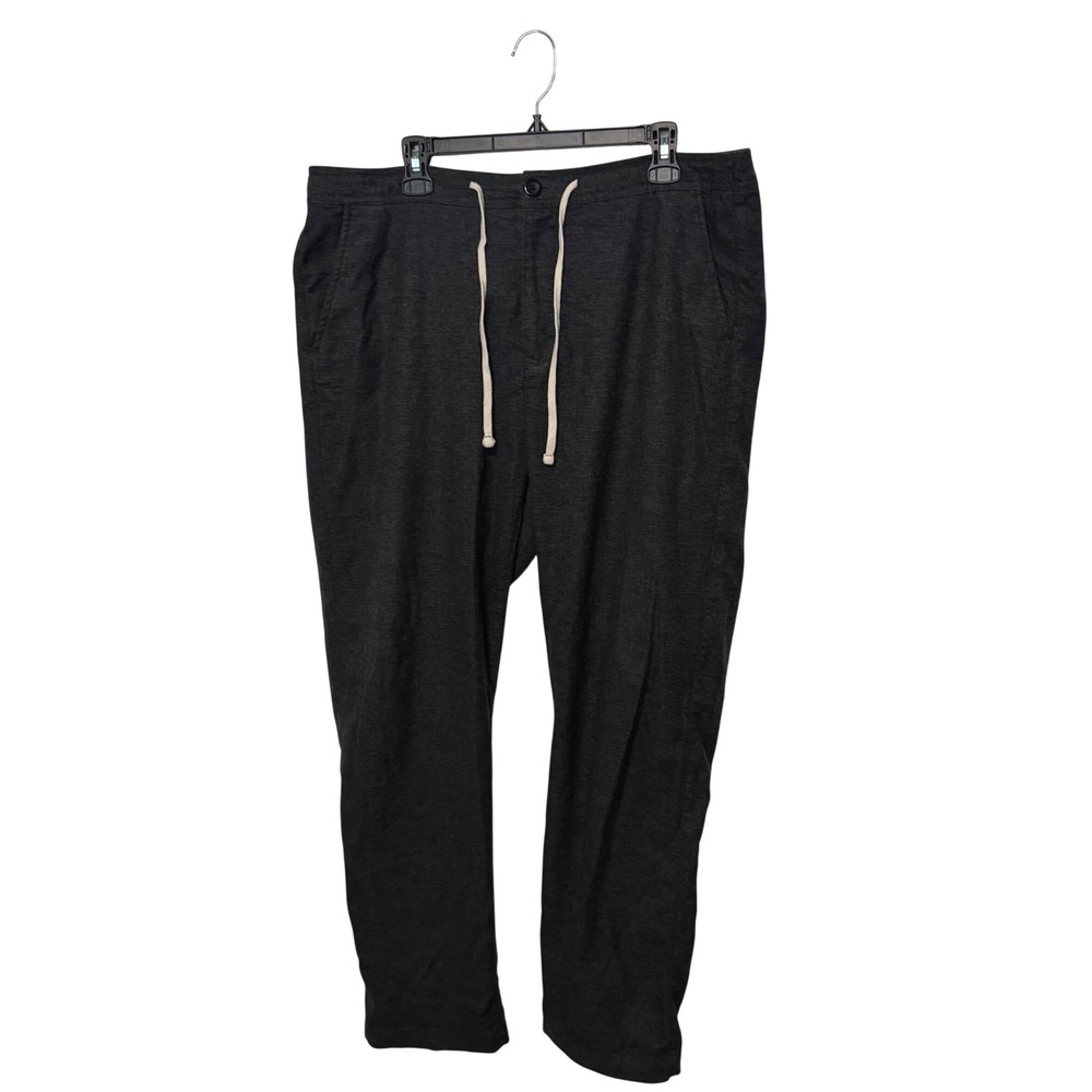 Wellen Seawool Easy Chino Pants Mens XXL Gray Drawstring Elastic Waist Huckberry
